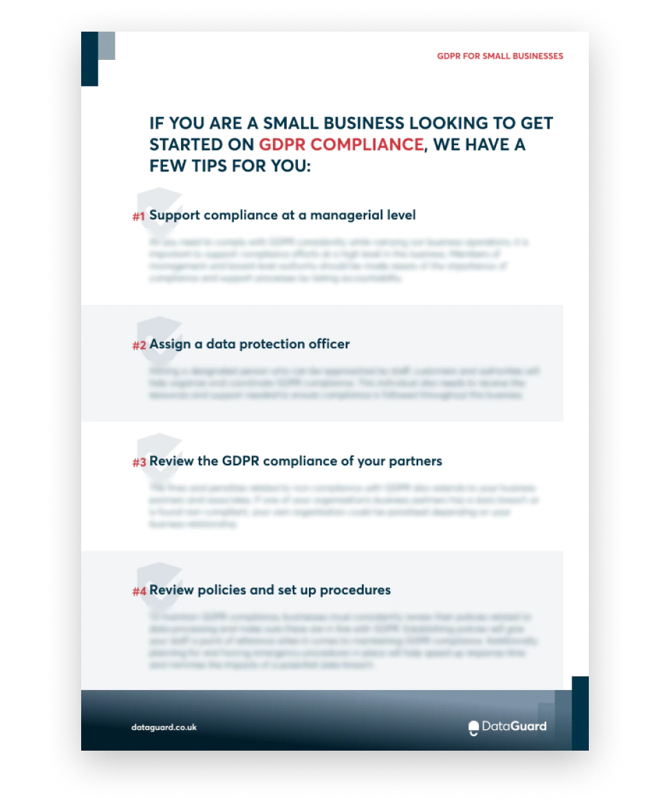 Checklist GDPR For Small Businesses   Look Inside   Page 02   GDPR For Small Businesses – Preview.webp